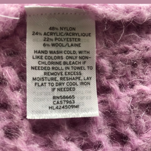 New Chelsea 28 Purple tulip Open chunky Knit n6 - Picture 3 of 4